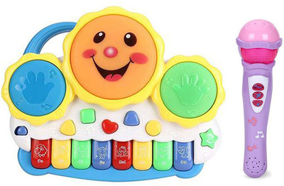 

Manpasand Toys kids drum and microphone set combo546565(Multicolor)