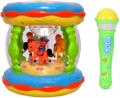 

Manpasand Toys kids drum and microphone combo set434345(Multicolor)