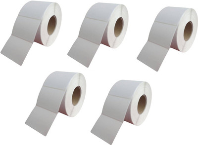 

Royaltec 100X75MM Barcode Label Set of 5 Self-adhesive Paper Label(White)