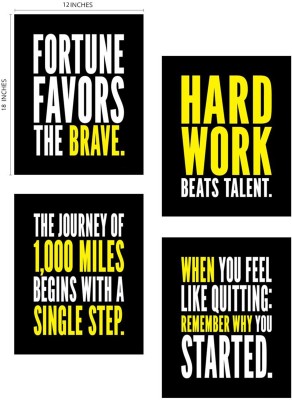 

"Virgin Trends" - Motivational Posters - Combo of 4 Posters Paper Print(12 inch X 18 inch, Rolled)