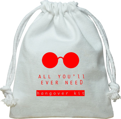 

The Crazy Me All You'll Ever Need Hangover Potli(White)