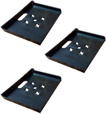 

Masterfit Set of 3,ST003 Polypropylene Wall Shelf(Number of Shelves - 3, Black)