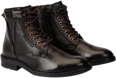 

FAUSTO High Ankle Boots For Men(Brown