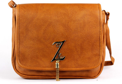 

ramposh Women Evening/Party Tan Rexine Sling Bag