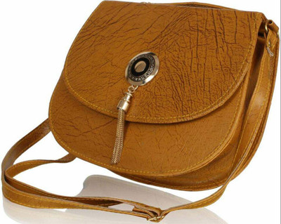 

MODESTIE Girls Casual Brown PU Sling Bag