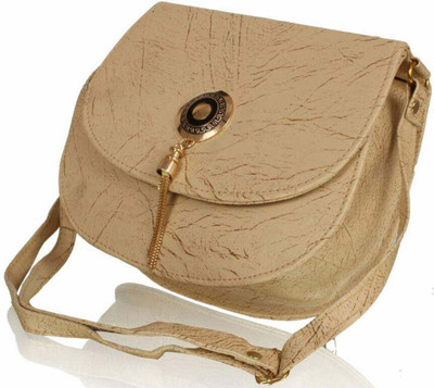 

MODESTIE Girls Casual Beige PU Sling Bag