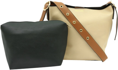 

Pepgirls Girls Casual Brown Leatherette Sling Bag