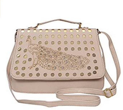 

MODESTIE Girls Casual Beige PU Sling Bag