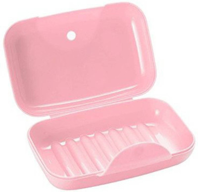 

Bruzone Portable Leakproof Travel Bathroom Soap Organizer A02(Pink)