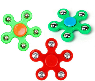 

Ruby Fidget Hand Spinner 5 Star Ultra soft Metal bearing(Multicolor)