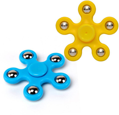 

Ruby Fidget Hand Spinner 5 Arms Stress Remover(Multicolor)