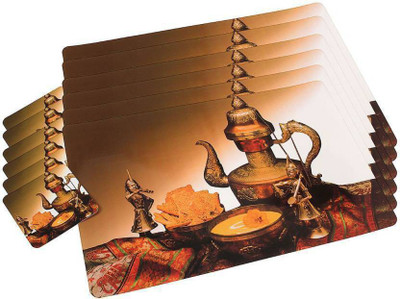 SHUBHEKSHA Rectangular Pack of 12 Table Placemat(Multicolor, PVC (Polyvinyl Chloride))