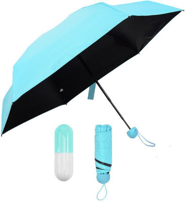 

Kraptick 5 Folding Compact Pocket Capsule Umbrella(Blue)