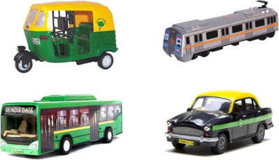 

MN OVERSEAS centy public transport combo for kids (multicolor)(Multicolor)