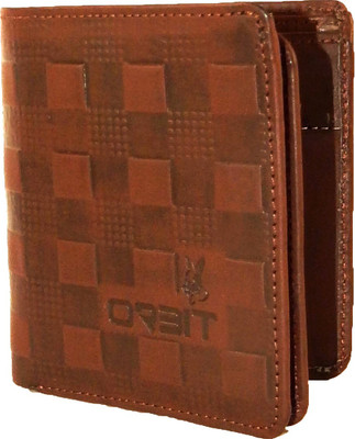 

Orbit Men Brown Genuine Leather, Fabric Wallet(6 Card Slots)