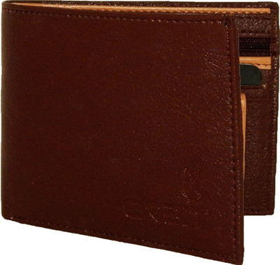 

Orbit Men Brown, Beige Genuine Leather, Fabric Wallet(4 Card Slots), Beige;brown