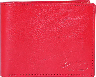 

Code Max Men Red Genuine Leather Wallet(4 Card Slots), Coral