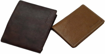 

Chris Merchant Men Tan Genuine Leather Card Holder(11 Card Slots), Brown