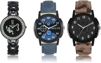 LOREM W06-2-3-201 New Stylish Best Designer Combo Hand Watch  - For Men & Women   Watches  (LOREM)