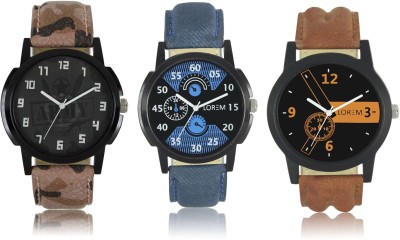 LOREM W06-1-2-3 New Stylish Best Designer Combo Hand Watch  - For Men   Watches  (LOREM)