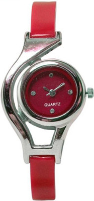 

KNACK glory round different shape red women Watch - For Girls