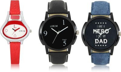 LOREM W06-6-7-206 New Stylish Best Designer Combo Hand Watch  - For Men & Women   Watches  (LOREM)