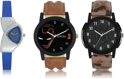 LOREM W06-3-4-208 New Stylish Best Designer Combo Hand Watch  - For Men & Women   Watches  (LOREM)