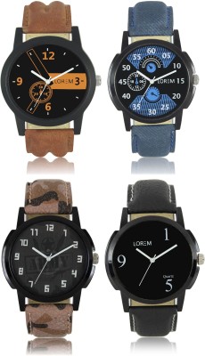 LOREM W06-1-2-3-6 New Stylish Best Designer Combo Hand Watch  - For Men   Watches  (LOREM)