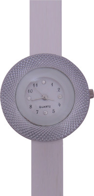 

KNACK white glory round beautiful techture on dial Watch - For Girls