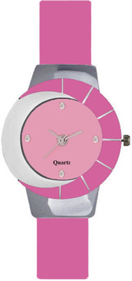View KNACK pink and white multicolor and attractive glass glory Watch  - For Girls Wrist Watches Price Online(KNACK)