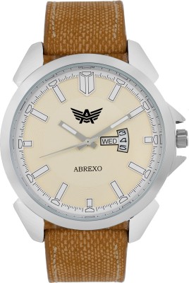 Abrexo Abx-4121BEIGE Premium Dial Day and Date Series Watch  - For Men   Watches  (Abrexo)