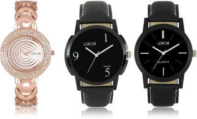 LOREM W06-5-6-202 New Stylish Best Designer Combo Hand Watch  - For Men & Women   Watches  (LOREM)