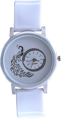 

KNACK Glory white designer peacock in dial beautiful looks watch for women Watch - For Girls