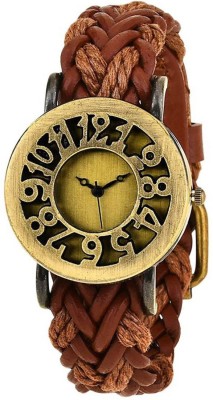 AD GLOBAL Stylish And attractive Heritage Style Brown Strap Watch  - For Girls   Watches  (AD GLOBAL)