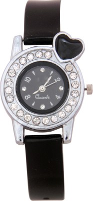 KNACK black crystals heart unique and beautiful glory women Watch  - For Girls   Watches  (KNACK)
