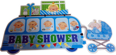 

Funcart Blue Glitter Baby Shower Poster