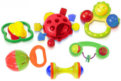 

BonZeal Baby Cartoon Toddler Educational Rattle Toys Set of 6 Pcs Rattle(Multicolor)