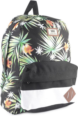 

Vans Old Skool II 22 L Backpack(Black, Multicolor), Black decay palm