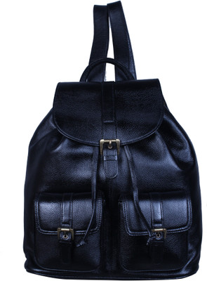 

HIGH TOUCH Leather casual backpack bag for women (Color Black) 5 L Backpack(Black)
