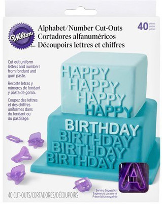 

Wilton Alphabets/Numbers Cookie Cutter(Pack of 40)