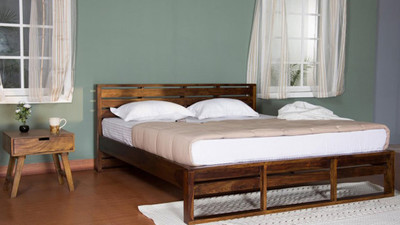 

Vintej Home Havana Sheesham Solid Wood King Bed(Finish Color - Brown)