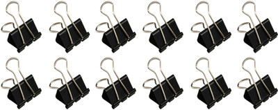 

Pin to Pen Pin to Pen 15 MM Steel Binder Clip(Set of 144, Black, Steel)