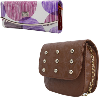 

zuberi couture Casual Brown, Brown Clutch