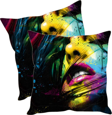 

Sleep Nature's Printed Cushions Cover(Pack of 2, 40.63 cm*40.63 cm, Multicolor)