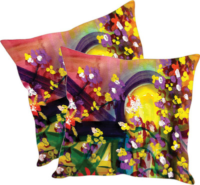

Sleep Nature's Printed Cushions Cover(Pack of 2, 30.63 cm*30.63 cm, Multicolor)