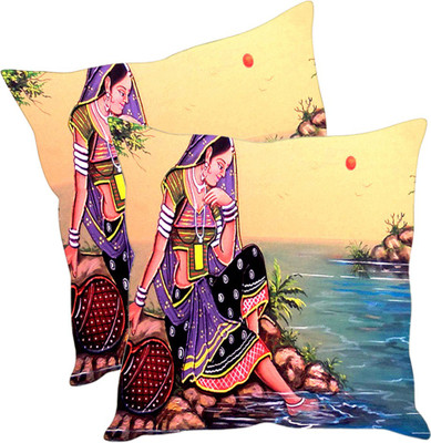 

Sleep Nature's Printed Cushions Cover(Pack of 2, 40.63 cm*40.63 cm, Multicolor)
