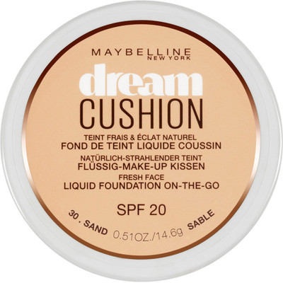 

Maybelline Dream Cushion Liquid On-the-go SPF 20 Foundation(Sand - 30, 14.6 g)