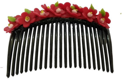 

Advance Hotline unique indian craft Hair Combpin/Multicolor Proceline Dough Hairpin comb / Girls Hair Accessories /Fashionable Indo Western Wedding Bridal Party Wear Hair Clip for kids /girls/women.Juda Accessories and Hair Decoration by unique indian cra