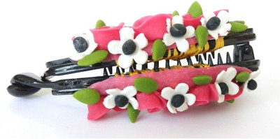

Advance Hotline Unique indian craft banana hair clip /Proceline Dough / hair accesoseries /hair pins/wings /for women /girls by unique indian craft Banana Clip(Multicolor)