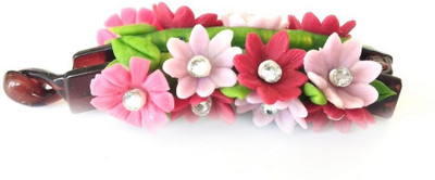 

Advance Hotline Handmade Artificial Jewellery Proceline Dough Work Banana Hair Clip /Proceline Dough / hair accesoseries /hair pins/wings /for women /girls by unique indian craft Banana Clip(Multicolor)